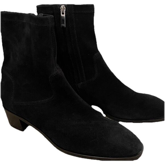 New Aquatalia $525 Roza Black Weatherproof Sock Bootie (Women) size 10M - Picture 3 of 5
